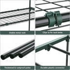Ohuhu Plant Greenhouse Shelves 4 Tier 2 Pack Extra-Wide Stable Green House - Image 4