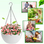 12 inch Hanging Planters for Indoor Plants, 2 Pack Planters for Outdoor Plants - Image 7