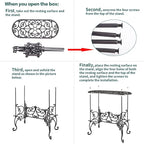 Sungmor Heavy Duty Cast Iron Potted Plant Stand Garden Table - Image 4