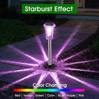Solar Outdoor Lights, 10 Pack Solar Pathway Lights Outdoor Waterproof, - Image 2