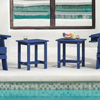 LUE BONA Outdoor Side Table Set of 2, HDPS Small Outdoor Table, Adirondack Side - Image 2