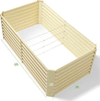 Land Guard 6x3x2ft Galvanized Raised Garden Bed, Planter Boxes Outdoor - Image 2