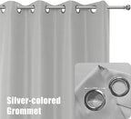 BONZER Outdoor Curtains for Patio Waterproof Thick Privacy Grommet Light - Image 2