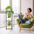 iDavosic.ly 3 Tier Corner Plant Stand Indoor, 34 Inch Tall Vertical Metal - Image 6
