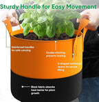7-Gallon Grow Bags for Potato Planting: 6 Pack Heavy Duty 350G Thickened Tomato - Image 5