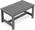 SERWALL Outdoor Coffee Table, HDPE Patio Coffee Table by SERWALL