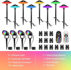 SUNVIE RGBW Landscape Lighting Kit 12V Low Voltage Landscape Lighting - Image 8