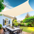 KANAGAWA Sun Shade Sail Curved 16'X20' Cream Rectangle Outdoor Shade Cover UV by KANAGAWA