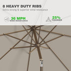 AreShark 9 FT Patio Umbrella for Outdoor, Outdoor Umbrella - Image 4