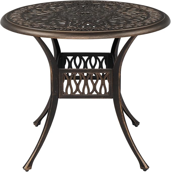 VINGLI 35.4' Dia Patio Dining Table by VINGLI