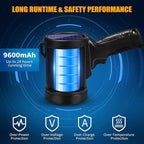 Rechargeable Spotlight, 99000 Lumens Bright LED Spotlight Flashlight, Long - Image 3