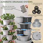 Vertical Strawberry Planter 3 Tier Hanging Vertical Gardening Stackable Planter - Image 3