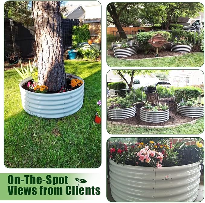 A ANLEOLIFE 2-Pack 4ft x 18” Tall Galvanized Raised Garden Beds Outdoor - Image 6
