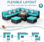 NICESOUL10 Piece Outdoor Couch Furniture Set - Image 4