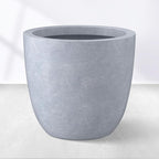 Kante 14 Inch Dia Round Concrete Planter, Indoor Outdoor Large Plant Pot by Kante