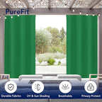 PureFit Outdoor Curtains for Patio Waterproof Weatherproof, UV Resistant - Image 3