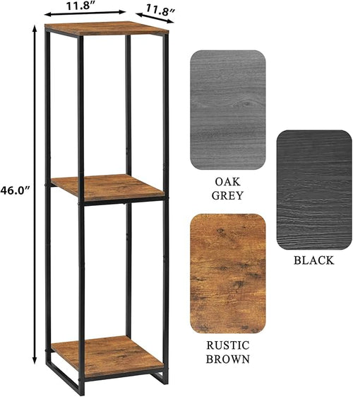 46" Tall Plant Stand Indoor, 3-Tier Modern Plant Shelf, Corner Flower Pot - Image 2