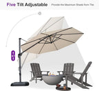 PURPLE LEAF 11 Feet Patio Umbrella - Image 7