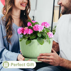 12 Inch Large Plant Pots for Indoor or Outdoor Plants, Wide Water Ripples - Image 5