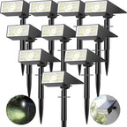 Solar Spot Lights Outdoor, 10 Pack/56 LED Outdoor Lights by Katipeal