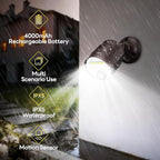 Battery Operated Motion Sensor Light, 4000mAh Rechargeable Battery Powered - Image 2