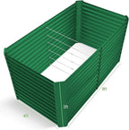 Land Guard 8x4x3ft Rectangular Galvanized Raised Garden Beds, Large-Capacity - Image 2