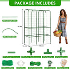 65" Tall Cucumber Trellis for Raised Bed, Garden Trellis for Climbing Plants - Image 5