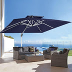 ABCCANOPY Patio Umbrella Cantilever Double Top Outdoor Offset Umbrella - Image 9