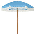 AMMSUN 7ft Patio Umbrella with Fringe Outdoor Tassel Umbrella UPF50+ Premium by AMMSUN