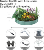 Galvanized Metal Planter Raised Garden Bed Kit - Image 2
