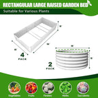 A ANLEOLIFE 6-Pack 4X4X1.5ft & 8X4X1.5ft Deep Root Galvanized Raised Garden - Image 2