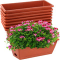 8pcs Window Box Planter, 17 Inches Flower Window Boxes, Rectangle Planters Box by Hananojia