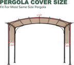 85''x 208'' Universal Doubleton Steel Pergola Replacement Cover - Image 3
