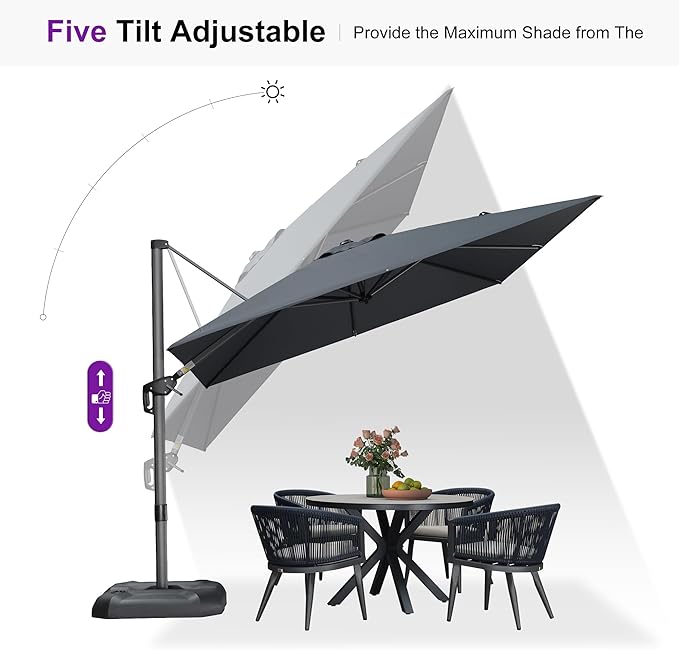 PURPLE LEAF 9 Feet Patio Umbrella - Image 7