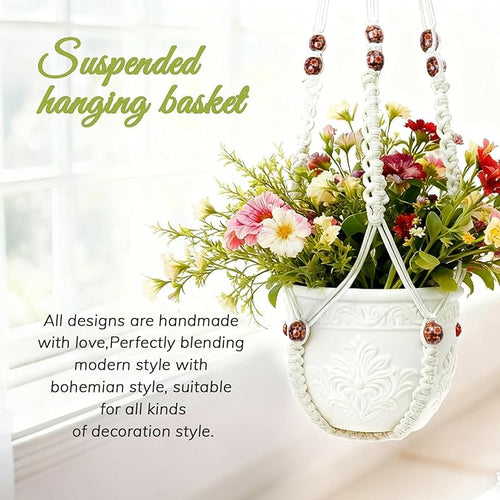 35 Inch Macrame Plant Hanger, Large - Image 2
