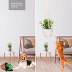 RIFNY Macrame Plant Hanger Indoor, 35 Inch Hanging Plant Holder - Image 8