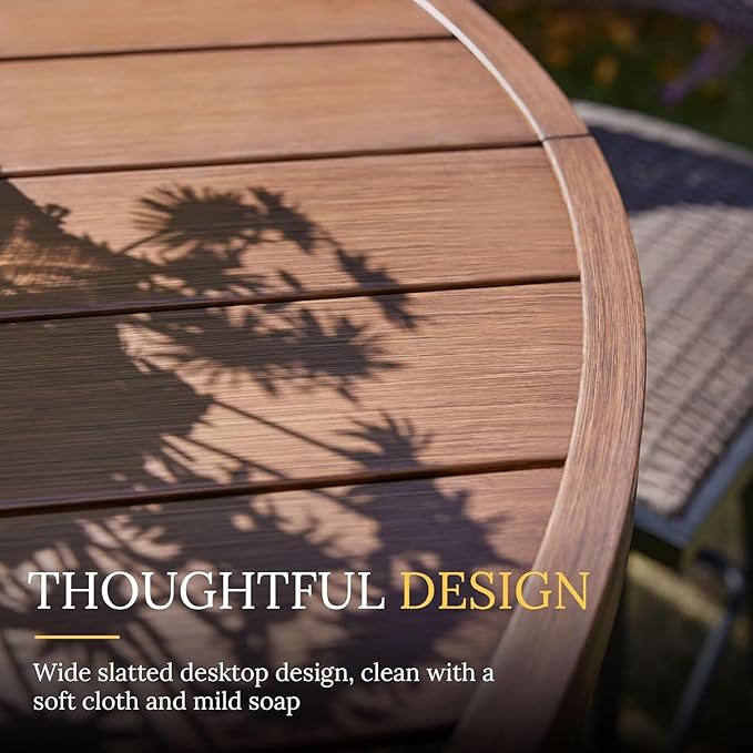 VICLLAX 53" Outdoor Round Patio Table - Image 7