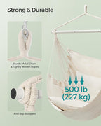 SONGMICS Hammock Chair, Load Capacity 500 lb, Hanging Chair - Image 4