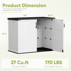 Devoko Outdoor Storage Cabinet 26 Cu Ft - Image 7