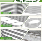 4 Pack 6x3FT Raised Beds for Gardening, Corrugated Galvanized Steel Raised - Image 3