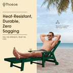 Patio Chaise Lounge Chair Set of 2, Oversized Lounge Chair Outdoor - Image 4