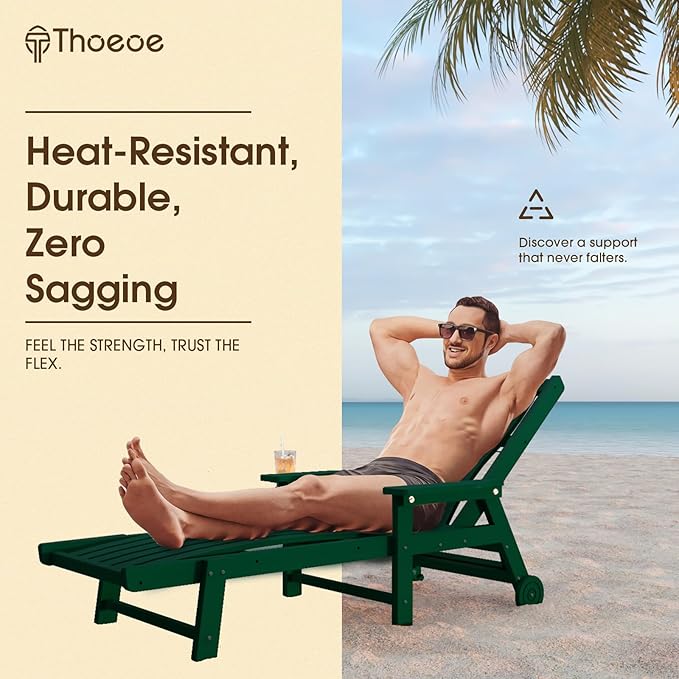 Patio Chaise Lounge Chair, Oversized Lounge Chair Outdoor - Image 4