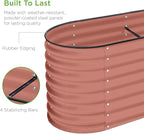 Best Choice Products 8x2x2ft Metal Raised Garden Bed, Oval Outdoor Deep Root - Image 5