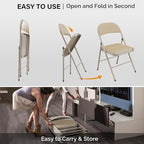 VINGLI 6 Pack Folding Chairs - Image 6