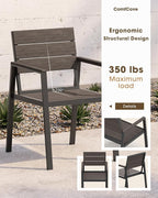 Outdoor Patio Dining Table, Aluminum & HDPS Outdoor Table - Image 5