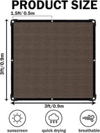 Sun Shade Cloth with Grommets, 90% UV Protection Shade Fabric, Pergola Shade - Image 2