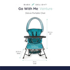 Baby Delight Go with Me Venture Portable Chair | Indoor and Outdoor | Sun - Image 2