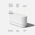 Veradek Demi Series Long Planter - Image 2