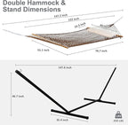 SUNCREAT Portable Hammock with Stand, Heavy Duty Standing Hammock, 450 lbs - Image 6