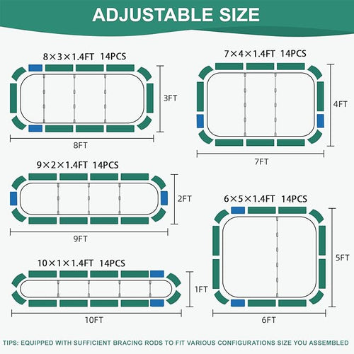 5 in 1Galvanized Raised Garden Bed - Image 2
